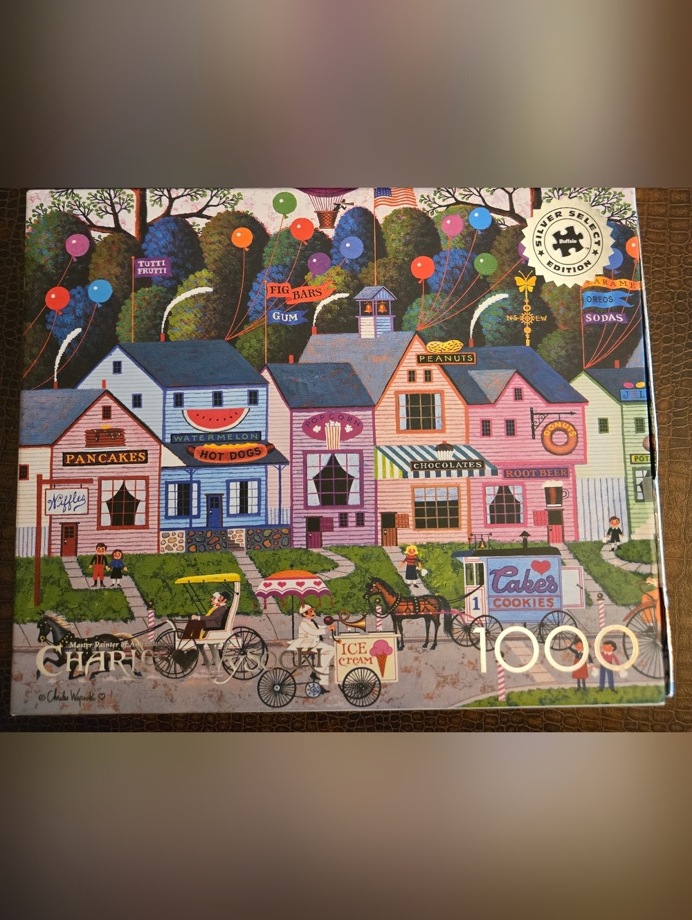 Buffalo Silver Select Confection Street 1000 Piece Puzzle With Poster